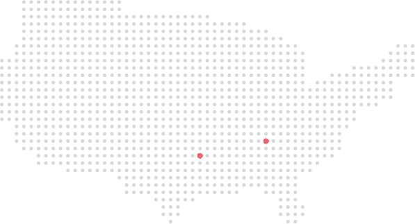 United States dotted map